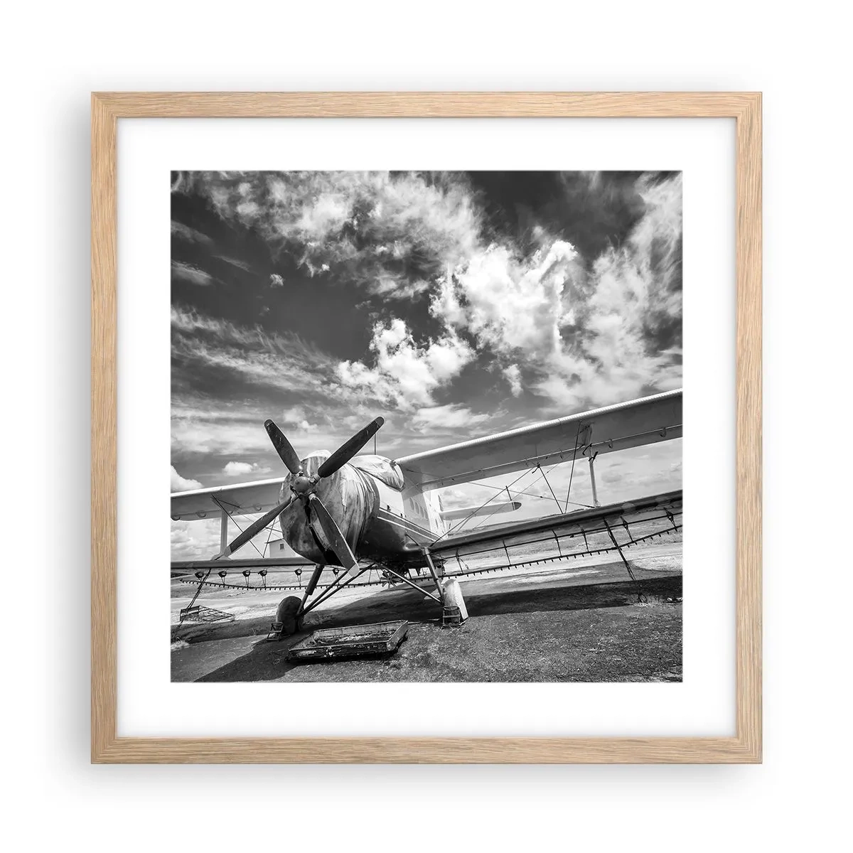 Poster in cornice rovere chiaro - Non vedo l'ora! - 40x40 cm