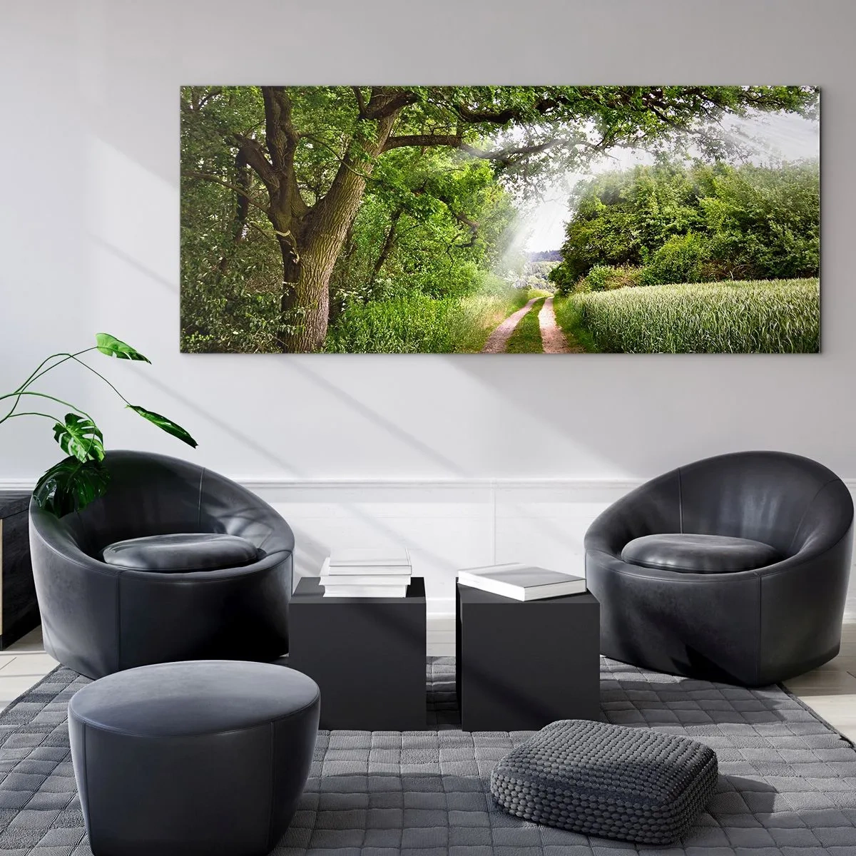 Quadro su vetro - Et in Arcadia ego - 100x40 cm