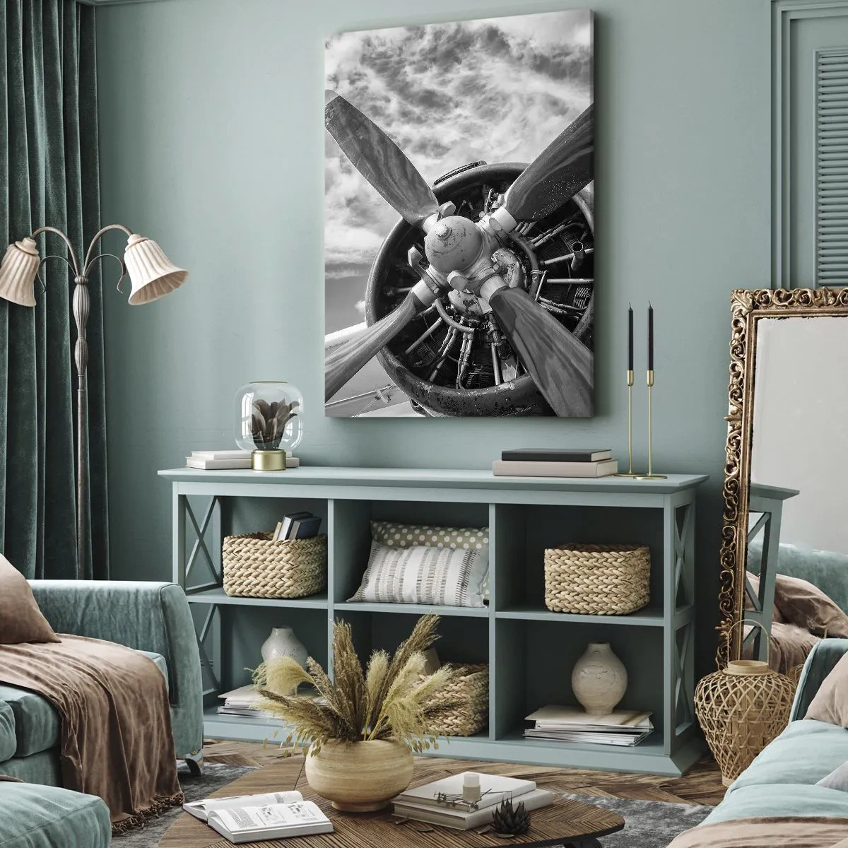 Quadro su tela - Stampe su Tela - Il dominatore dell'aria - 45x80 cm