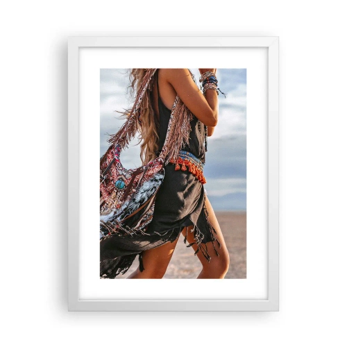 Poster in cornice bianca - La donna dello sciamano - 30x40 cm