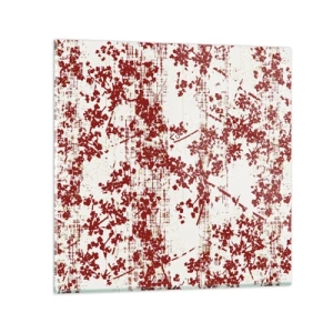 Quadro su vetro - Come l'antico percalle - 40x40 cm