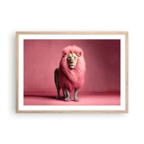 Poster in cornice rovere chiaro - E non mette più paura - 70x50 cm