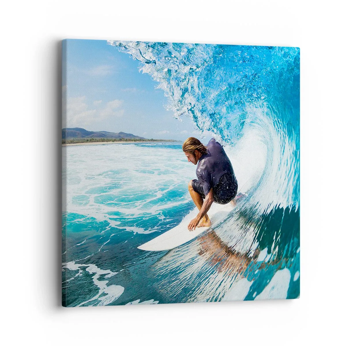 Quadro su tela - Stampe su Tela - Ballando con le onde - 40x40 cm