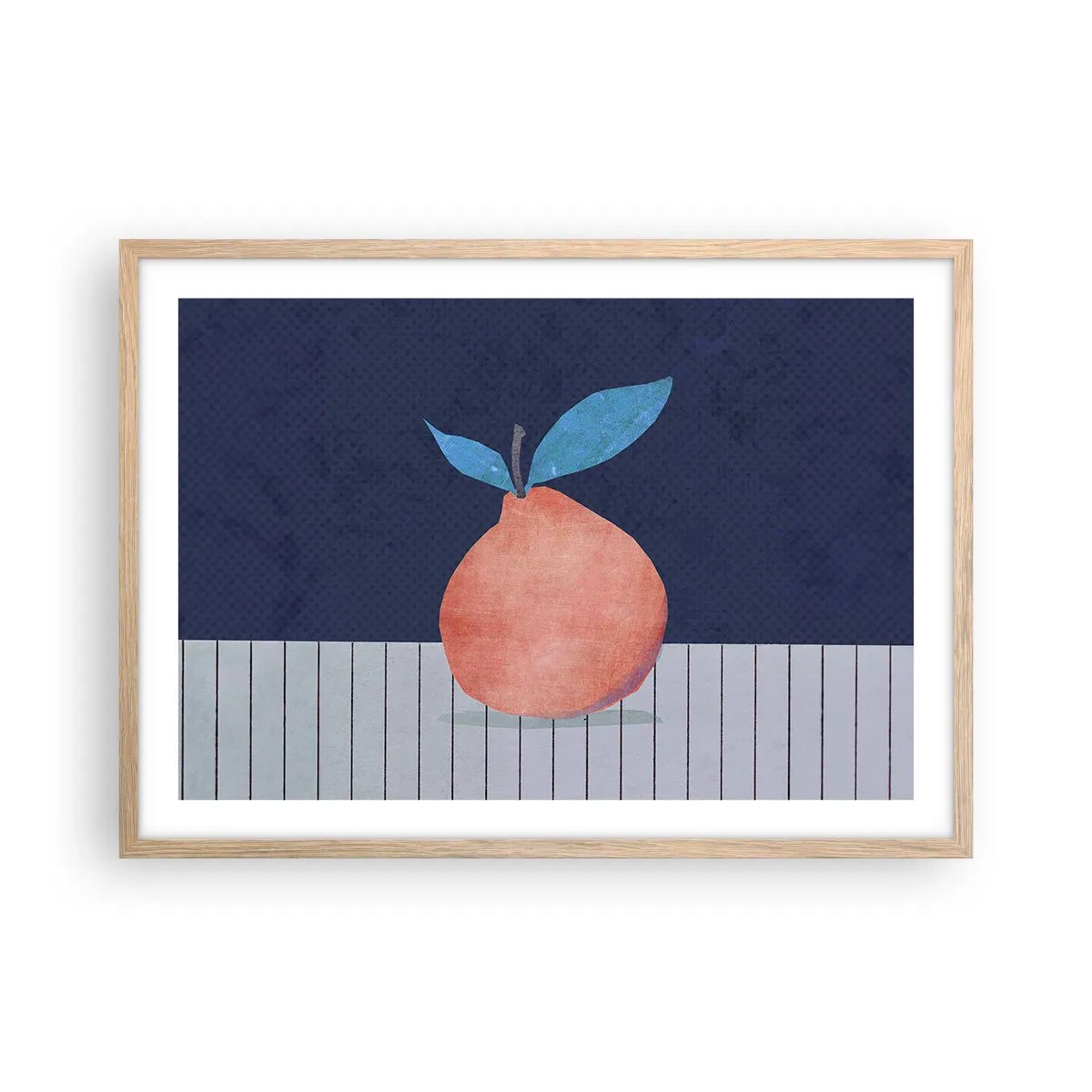 Poster in cornice rovere chiaro - Convessità e piano - 70x50 cm