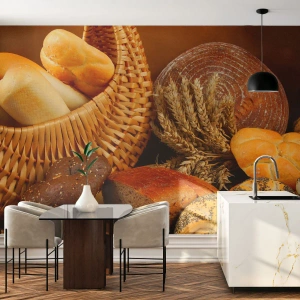 Fotomurali Autoadesivo Deluxe Sticker - Direttamente dal forno - Gastronomia, Pane, Pane - 100x70 cm