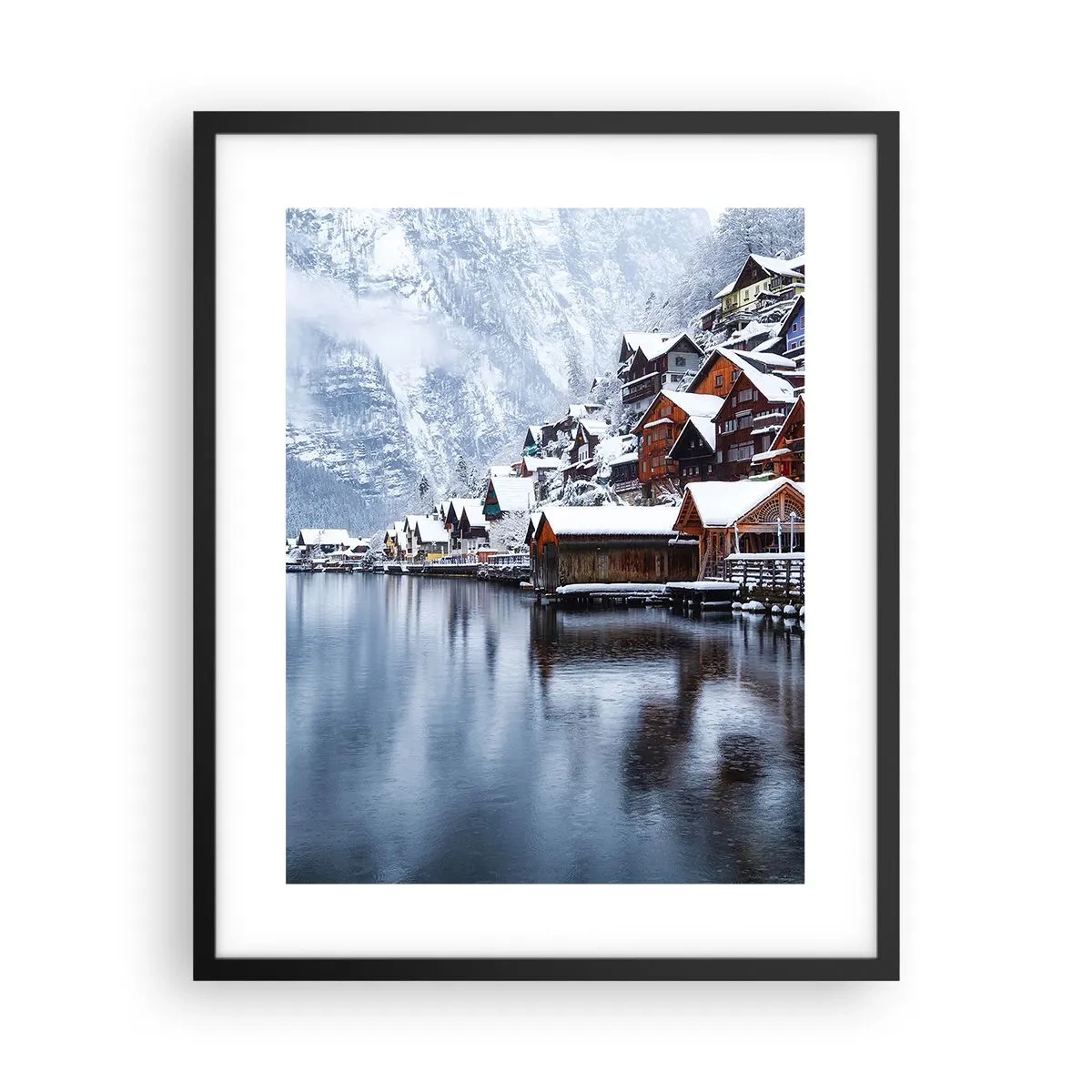 Poster in cornice nera - Decorazione invernale - 40x50 cm