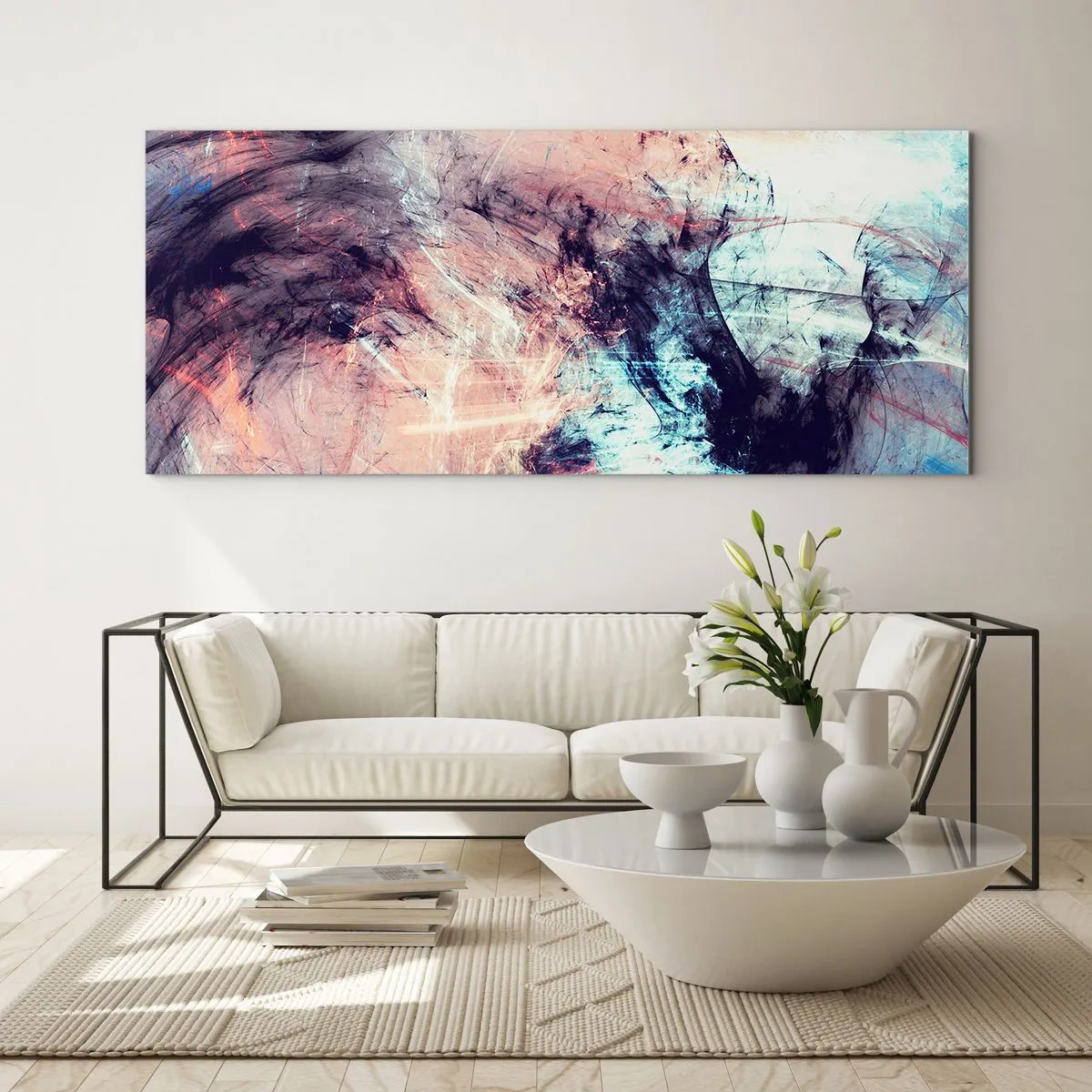 Quadro su vetro - Senti il vento - 90x30 cm