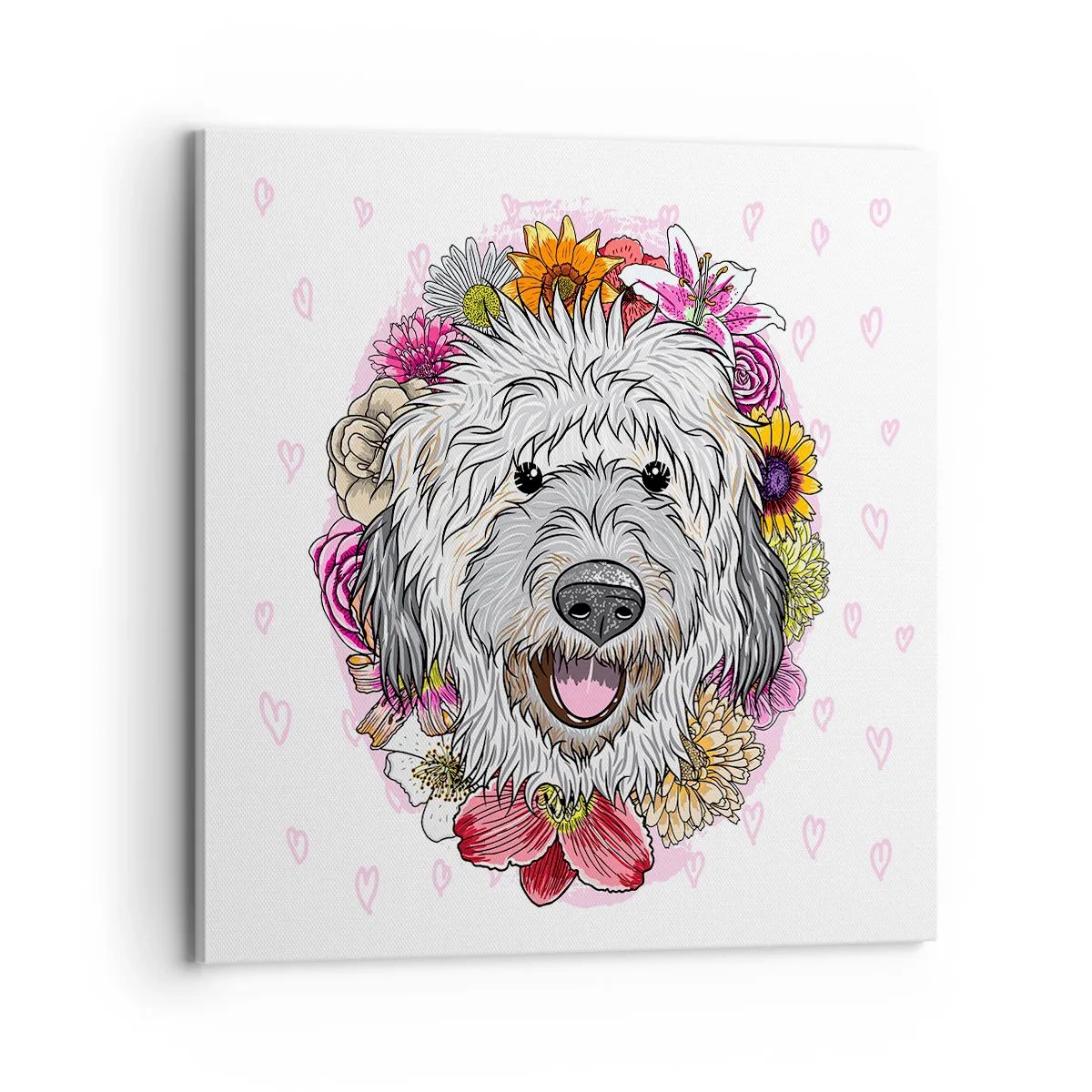 Quadro su tela - Stampe su Tela - Gioia di cucciolo - 70x70 cm