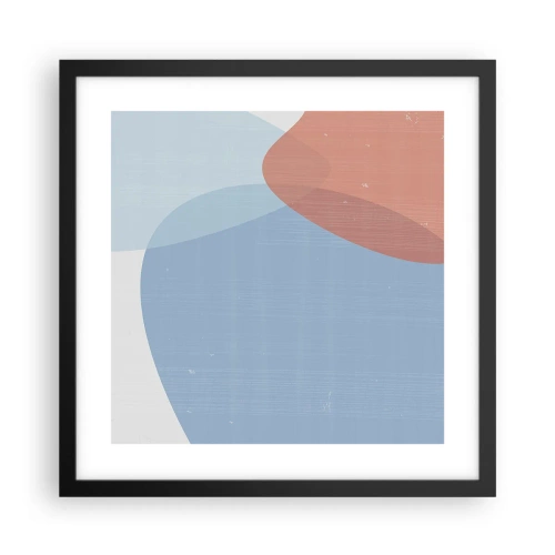 Poster in cornice nera - Legami pastello - 40x40 cm