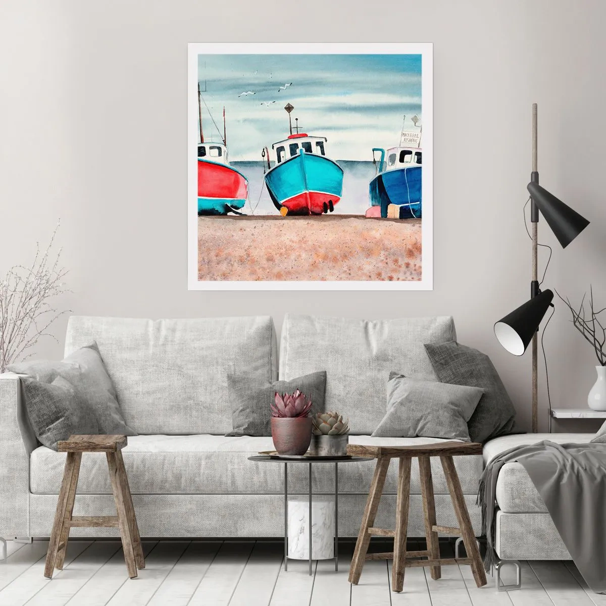 Poster - Pronte alla pesca - 60x60 cm
