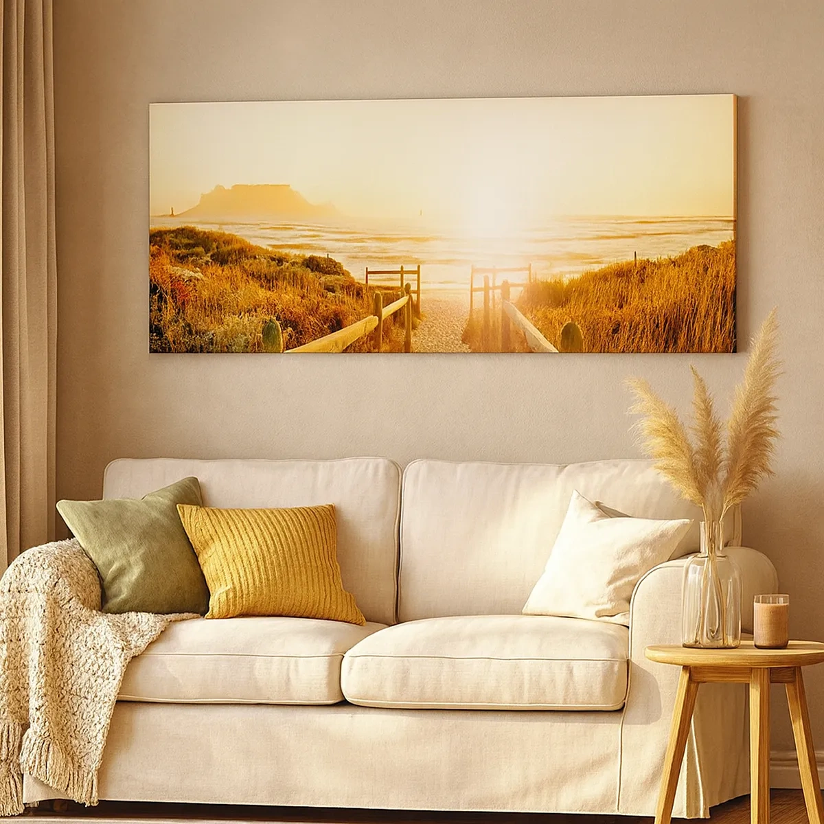 Quadro su tela - Stampe su Tela - Attraverso la duna, verso il sole - 30x30 cm