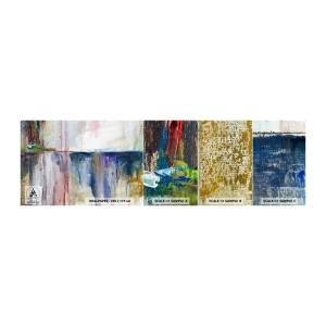 Campione Di Fotomurale Standard Eco - Impressioni e suggestioni colorate - Astrazione, Pezzo, Pittura - 100x30 cm