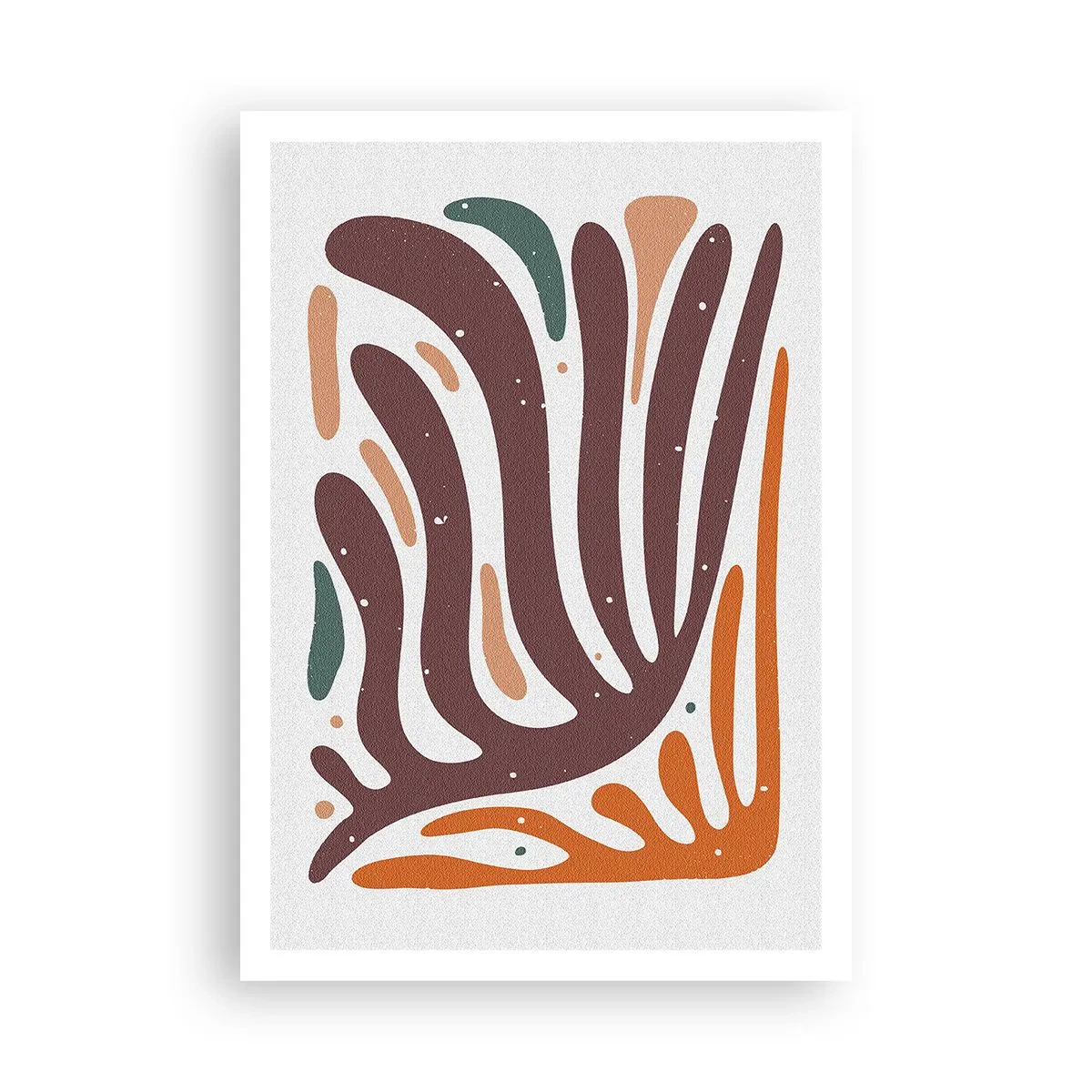 Poster - Composizione organica raggiante - 70x100 cm