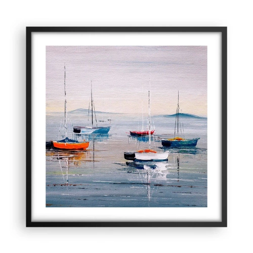 Poster in cornice nera - Meritato riposo - 50x50 cm