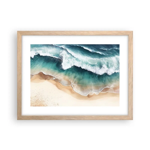 Poster in cornice rovere chiaro - L'eterno incontro - 40x30 cm