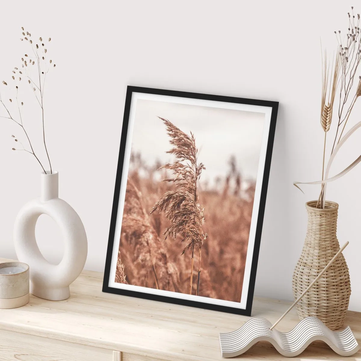 Poster in cornice nera - Nei campi è già autunno - 61x91 cm