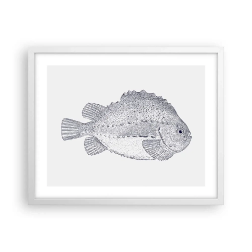 Poster in cornice bianca - Nell'album del naturalista - 50x40 cm