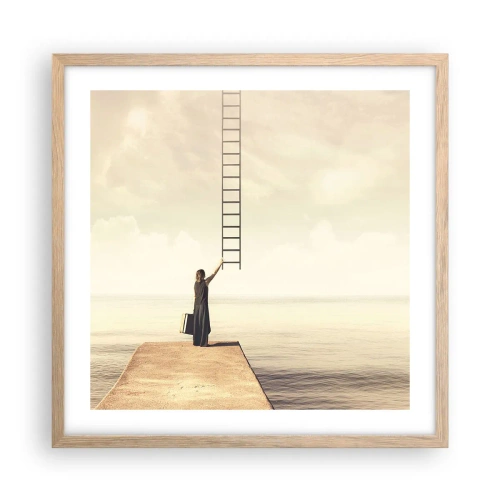 Poster in cornice rovere chiaro - Viaggio magico - 50x50 cm