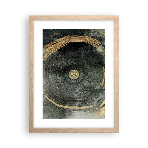 Poster in cornice rovere chiaro - Cambiamento e persistenza - 30x40 cm