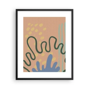 Poster in cornice nera - Astrazione: varietà della natura - 40x50 cm