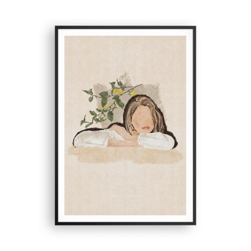 Poster in cornice nera - Bellezza del sud - 70x100 cm