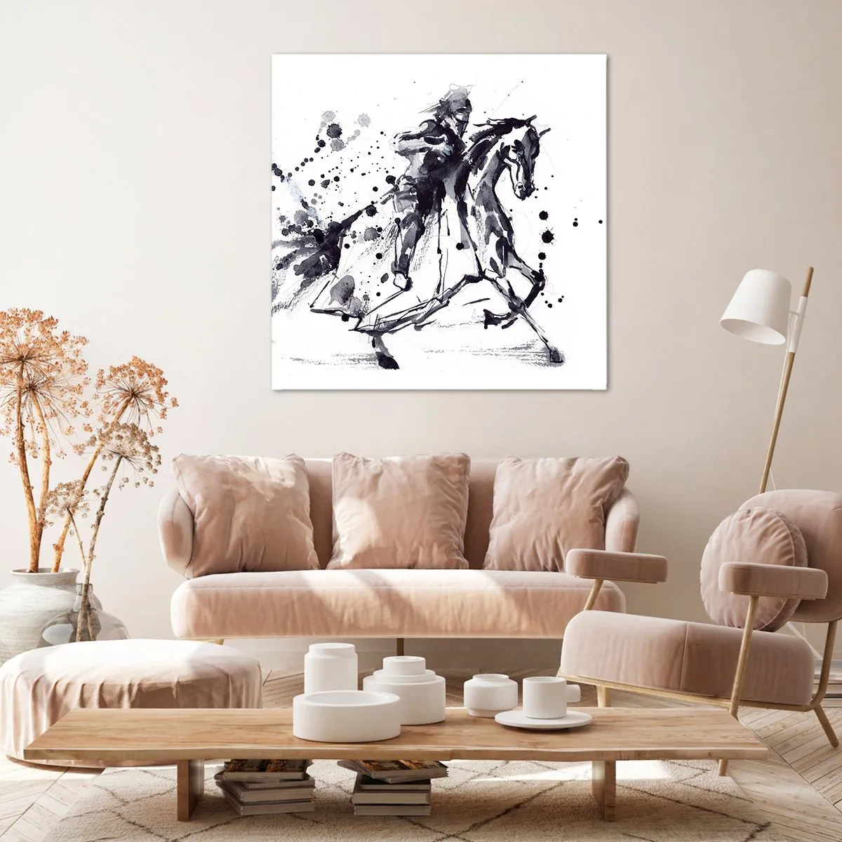 Quadro su tela - Stampe su Tela - Il cavaliere nero - 70x70 cm