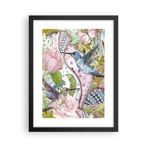 Poster in cornice nera - Intrecciate nei rami - 30x40 cm