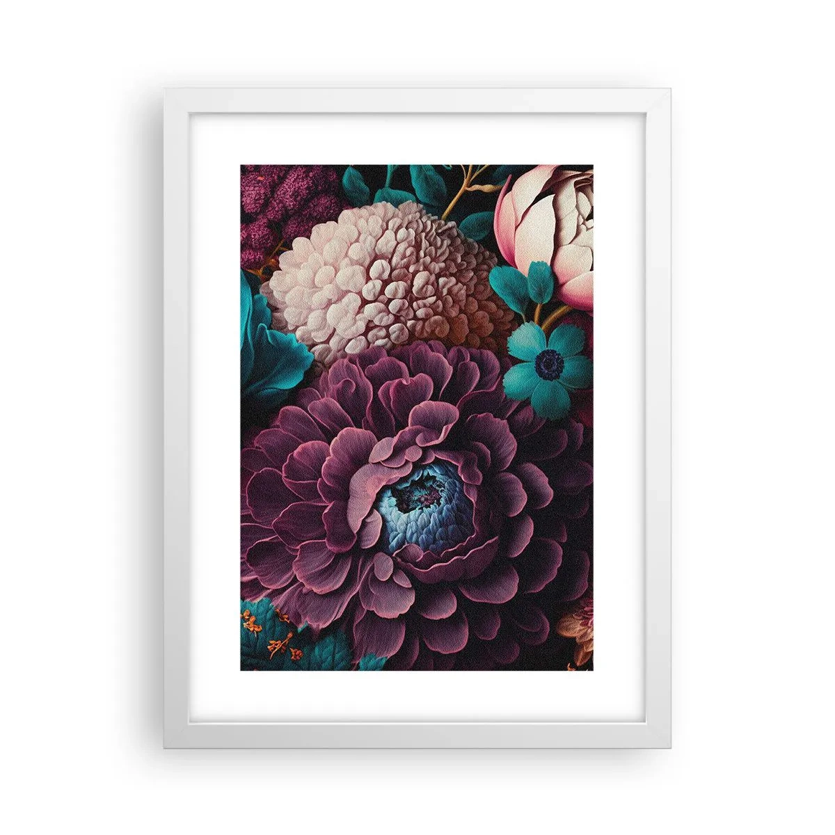 Poster in cornice bianca - Ricchezza della natura - 30x40 cm