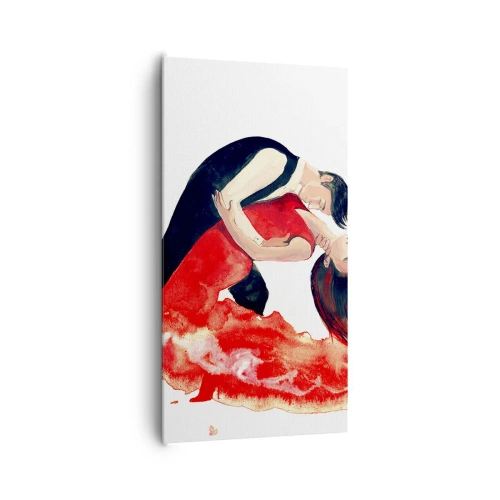 Quadro su tela - Stampe su Tela - Tango: un'onda di passione - 65x120 cm