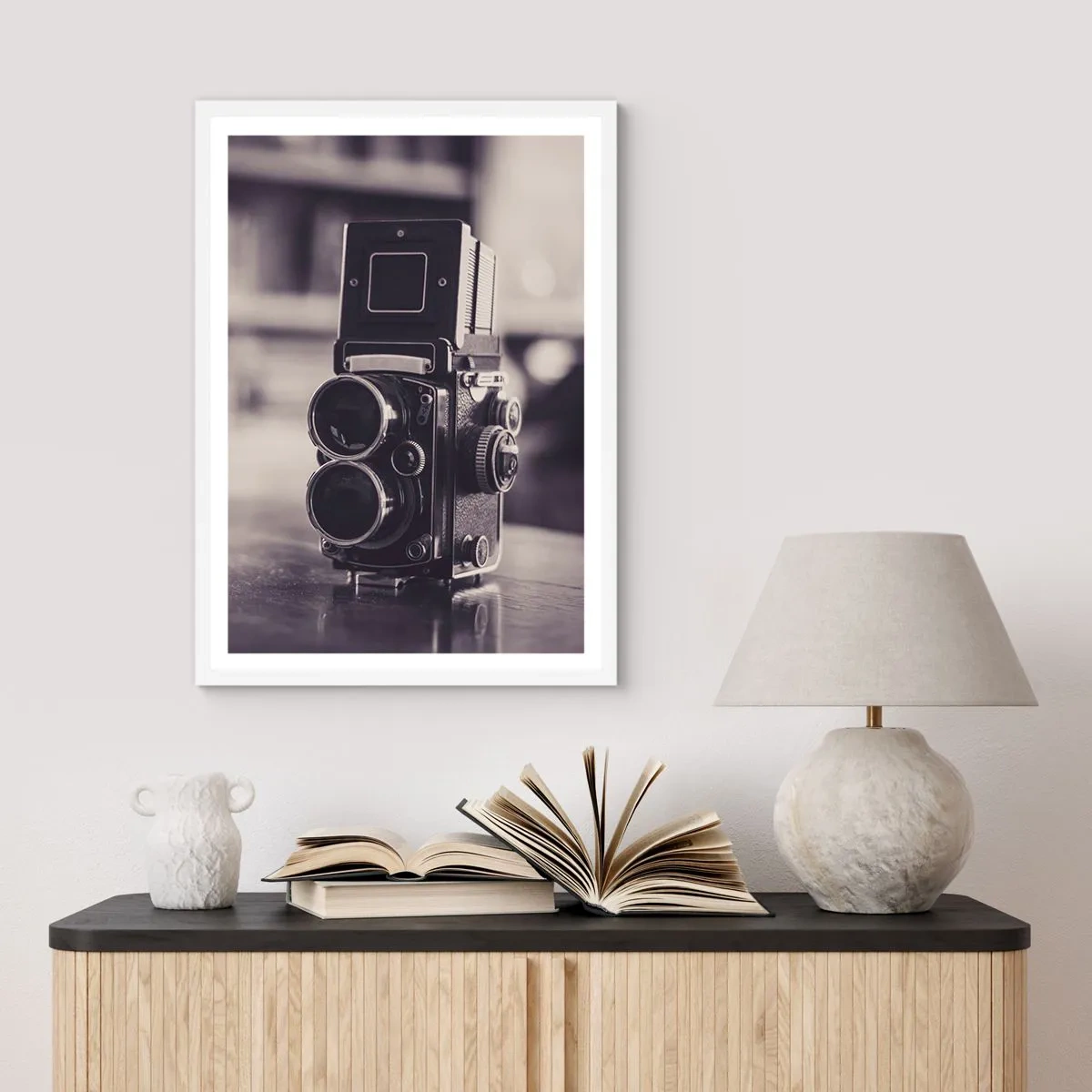 Poster in cornice bianca - La magia delle vecchie fotografie - 50x70 cm