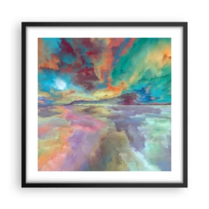 Poster in cornice nera - Due cieli - 50x50 cm