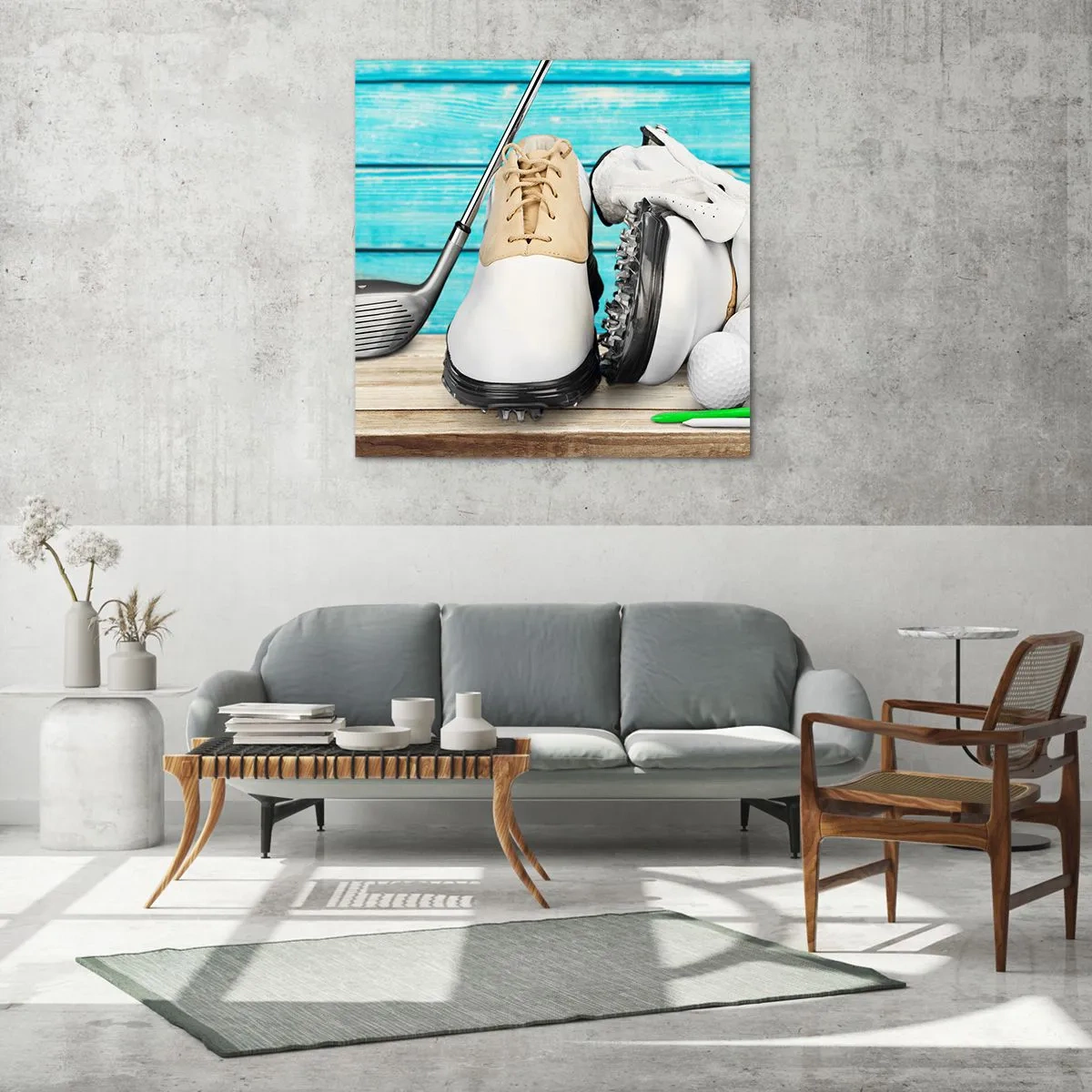 Quadro su vetro - Tutto è pronto - 70x70 cm