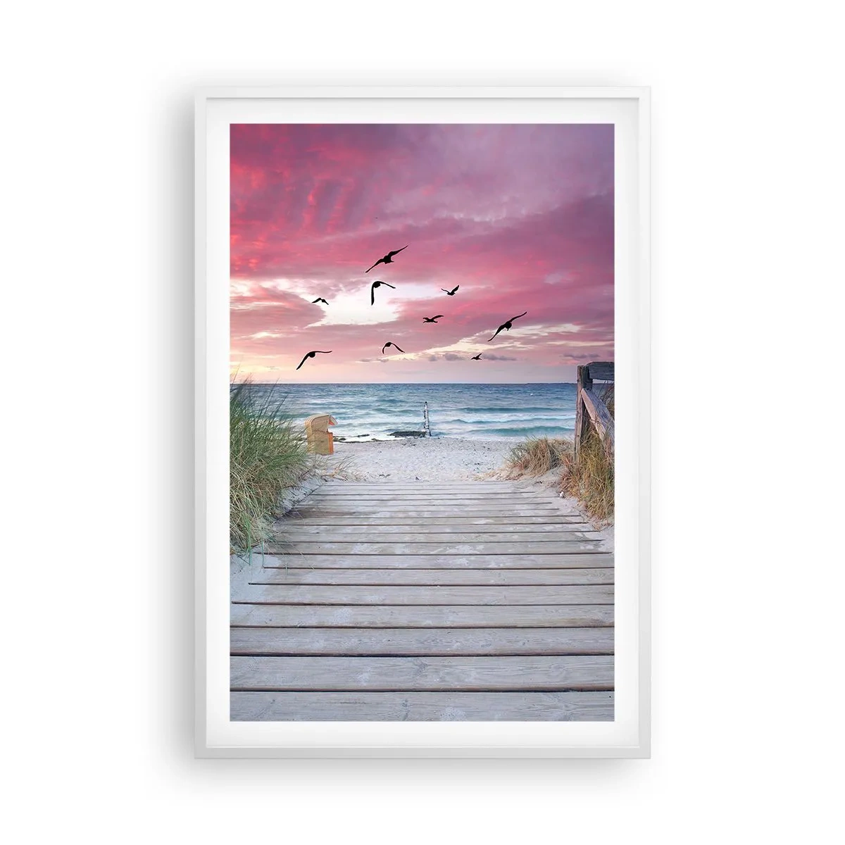 Poster in cornice bianca - Impressioni baltiche - 61x91 cm