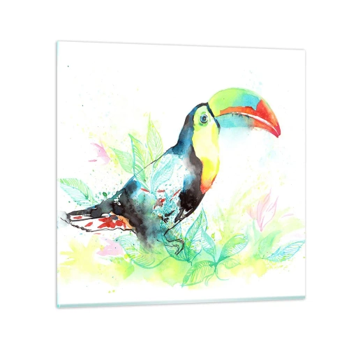 Quadro su vetro - Colorato come l'America del Sud - 60x60 cm