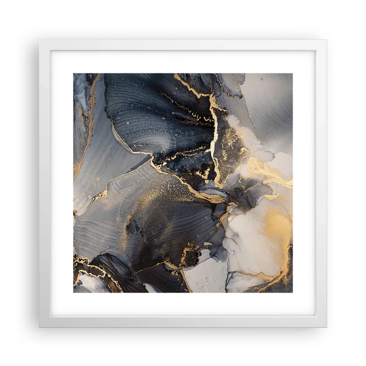 Poster in cornice bianca - Vita di pietra - 40x40 cm