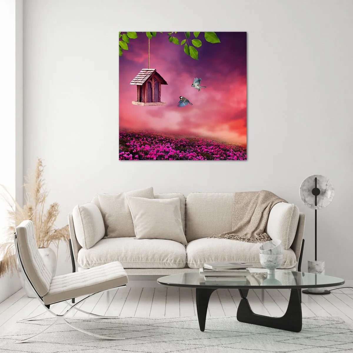Quadro su vetro - Invito a cena - 70x70 cm