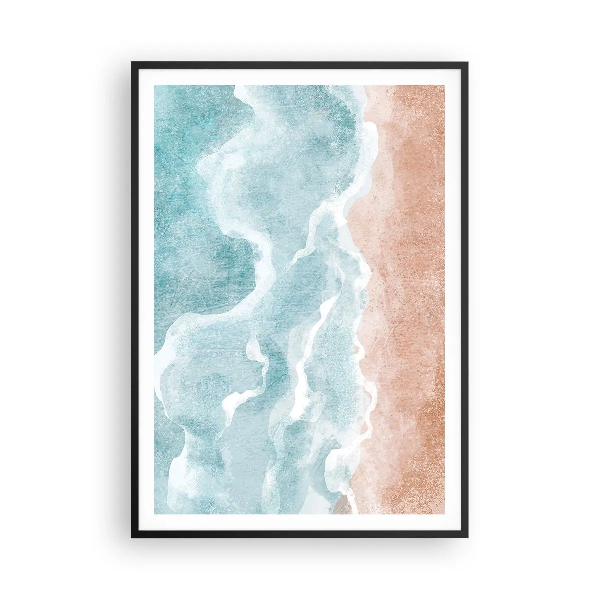 Poster in cornice nera - Astrazione nebulosa - 70x100 cm