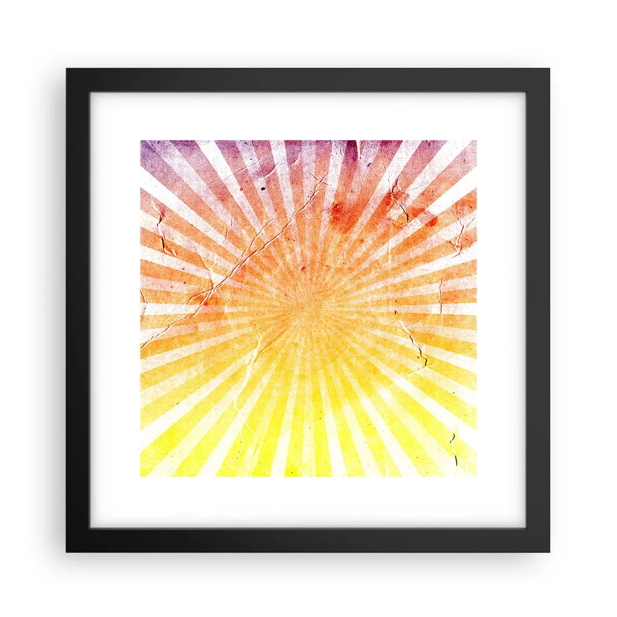 Poster in cornice nera - Albe e tramonti - 30x30 cm