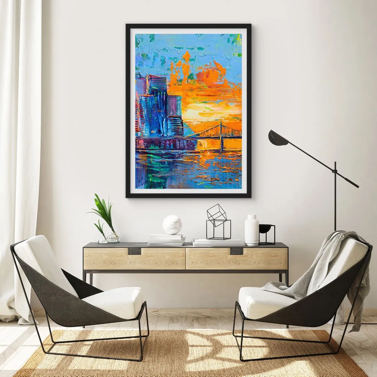 Poster in cornice nera - Cultura e natura - 30x40 cm