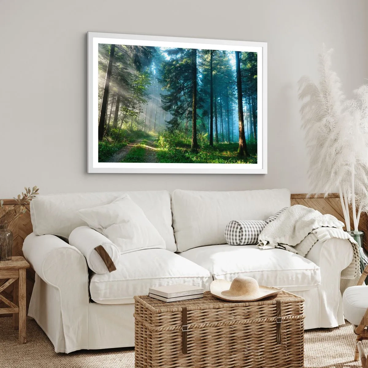 Poster in cornice bianca - Raggiante all'alba - 40x30 cm