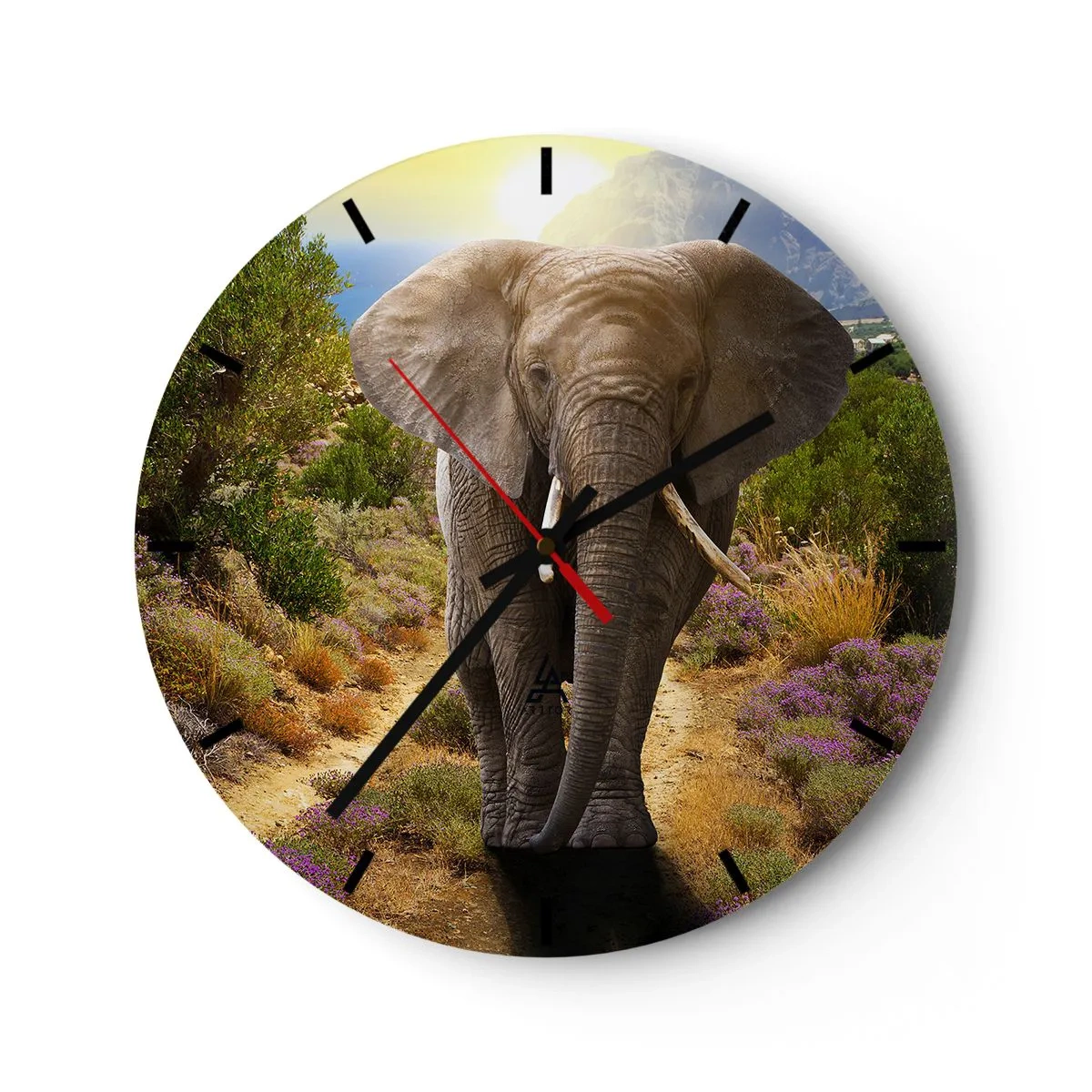 Orologio da parete - Orologio in Vetro - Così era il paradiso - 40x40 cm