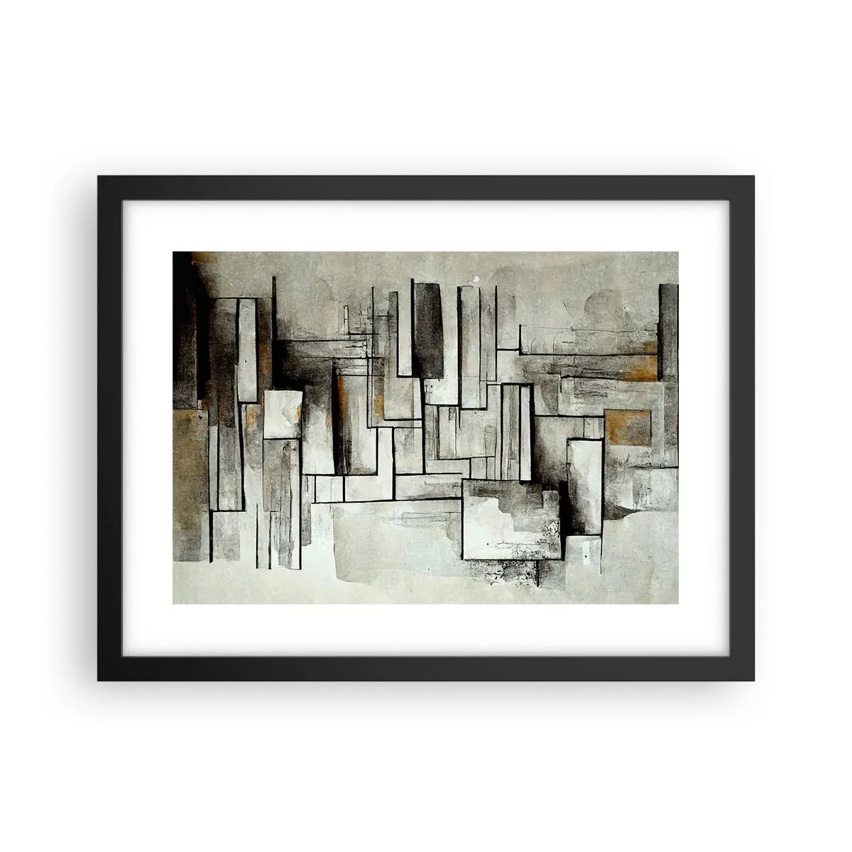 Poster in cornice nera - La forza della semplicità - 40x30 cm