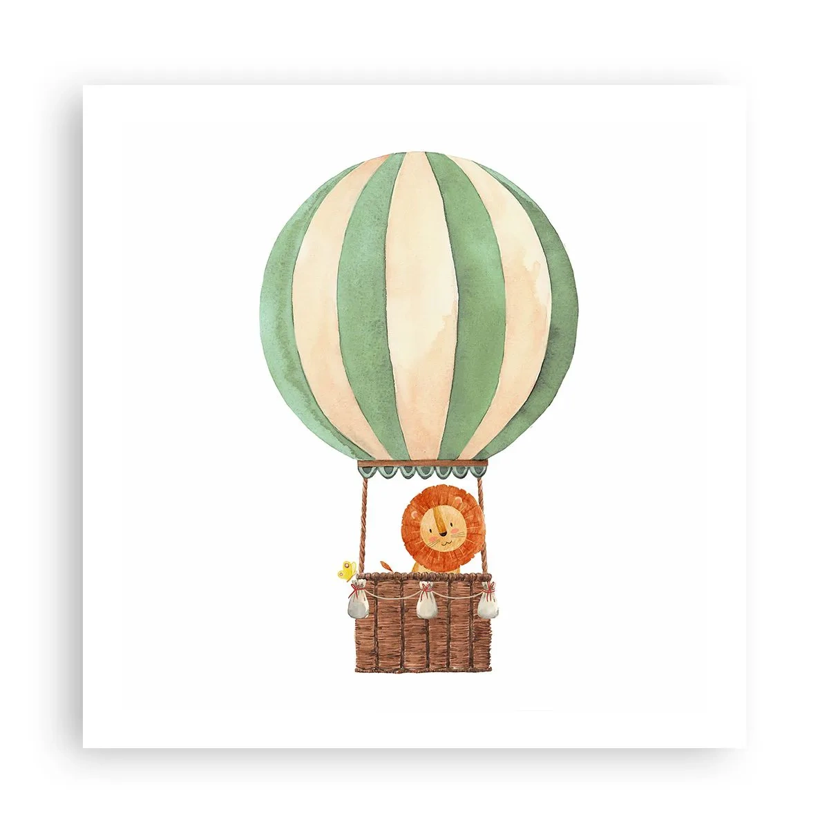 Poster - I viaggi del leone - 60x60 cm