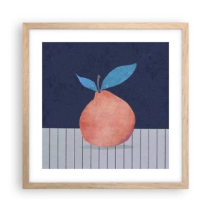 Poster in cornice rovere chiaro - Convessità e piano - 40x40 cm