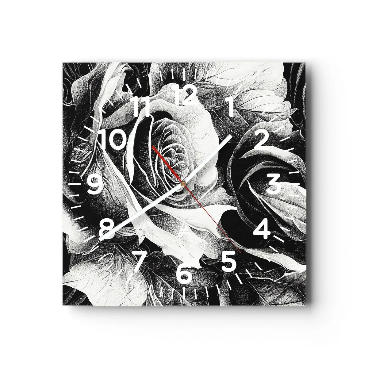 Orologio da parete - Orologio in Vetro - Sempre regina - 30x30 cm