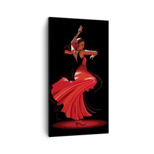 Quadro su tela - Stampe su Tela - Lo spirito focoso del flamenco - 45x80 cm