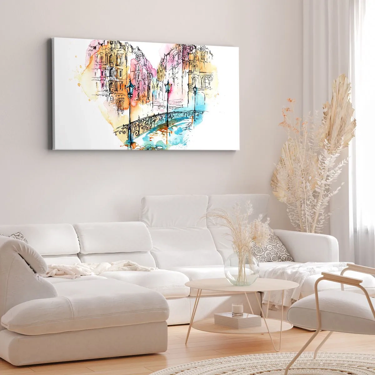 Quadro su tela - Stampe su Tela - Il cuore della città - 100x40 cm