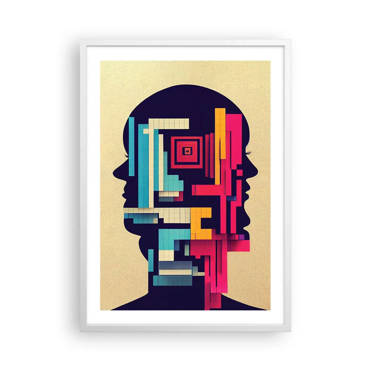 Poster in cornice bianca - Nuovi legami - 50x70 cm