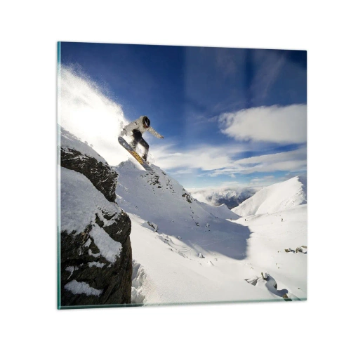 Quadro su vetro - Libertà senza confini - 30x30 cm