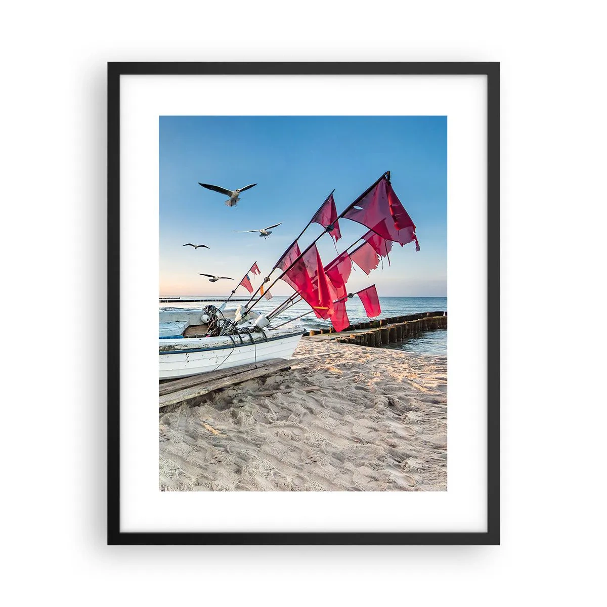 Poster in cornice nera - Meritato riposo - 40x50 cm